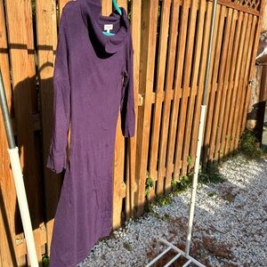 Merino purple sweater dress (size small)